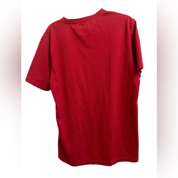 Fahrenheit Basics burgundy Men's T-Shirt EUC Made in India Size Large - Picture 4 of 5